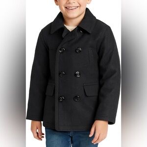 URBAN REPUBLIC Boys Peacoats - Double Breasted Wool Blend Dress Coat size 8